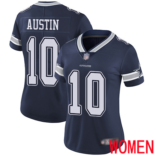 Women Dallas Cowboys Limited Navy Blue Tavon Austin Home #10 Vapor Untouchable NFL Jersey->dallas cowboys->NFL Jersey